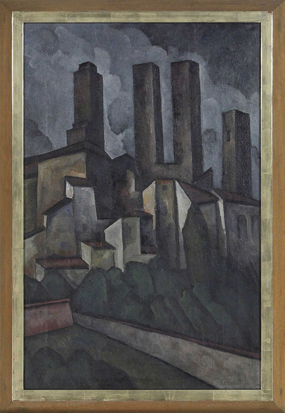 Alexander Kanoldt - San Gimignano - Image du cadre