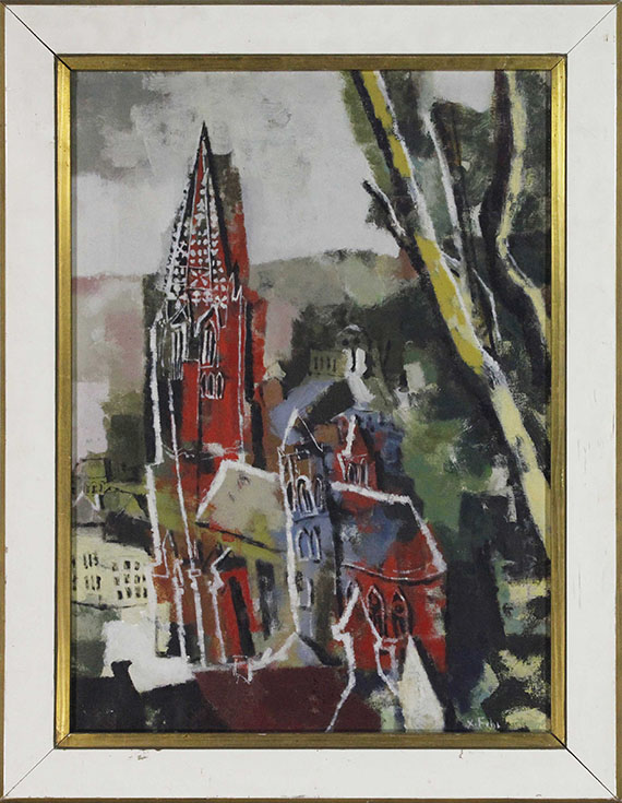 Franz Xaver Fuhr - Die Rote Kirche - Image du cadre