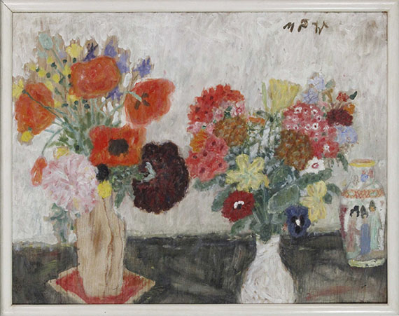 Max Peiffer Watenphul - Blumen mit chinesischer Vase - Image du cadre
