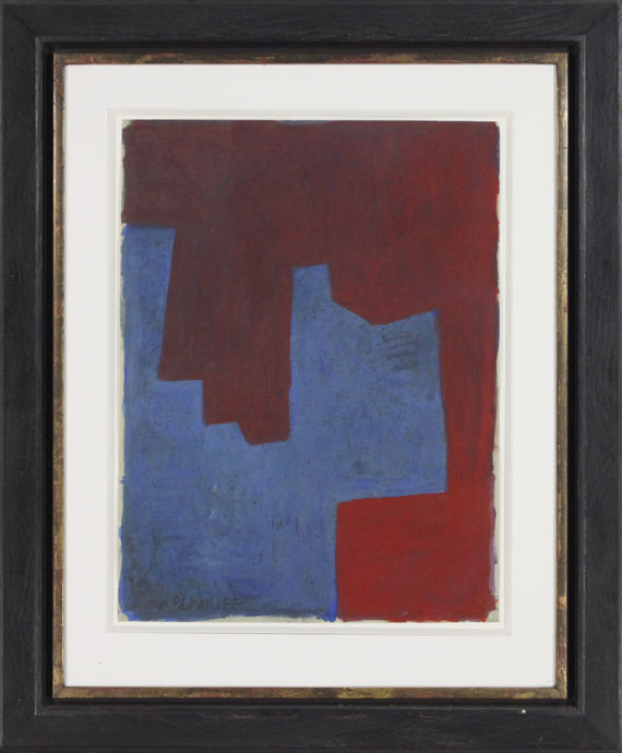 Serge Poliakoff - Composition deux rouges et bleu - Image du cadre