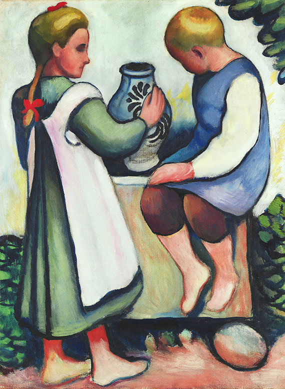 August Macke - Kinder am Brunnen II