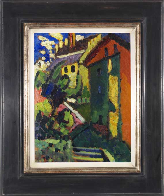 Wassily Kandinsky - Treppe zum Schloss (Murnau) - Image du cadre