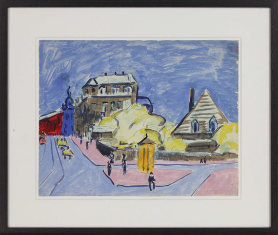 Ernst Ludwig Kirchner - Strassenbild (Dresden) - Image du cadre
