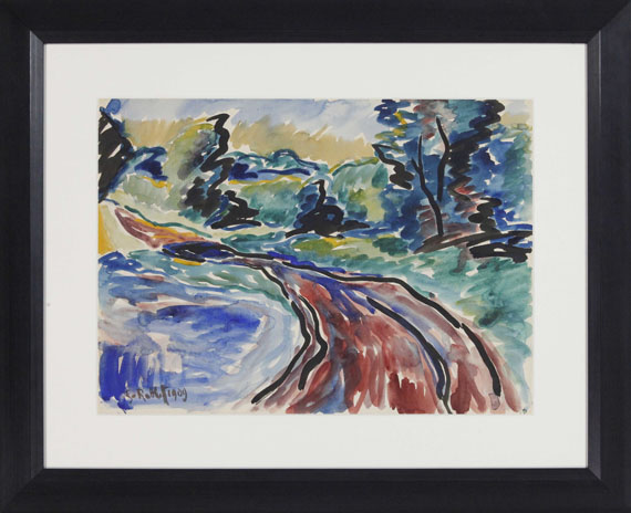 Karl Schmidt-Rottluff - Kühler Morgen - Image du cadre