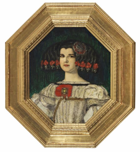 Franz von Stuck - Meine Tochter Mary im Velázquez-Kostüm - Image du cadre