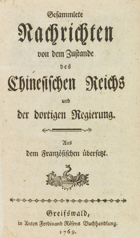 Francois Quesnay - Nachrichten von dem Zustande des Chinesischen Reichs