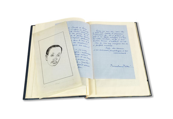 Rainer Maria Rilke - Typoskript, Korrekturfahnen, 6 Briefe und 1 eigh. Gedicht zu "Les Roses", in 1 Band - Autre image