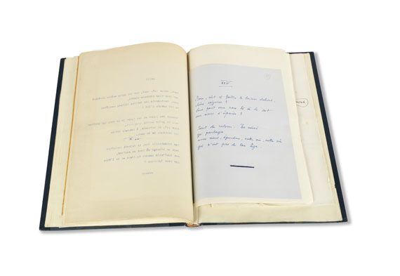 Rainer Maria Rilke - Typoskript, Korrekturfahnen, 6 Briefe und 1 eigh. Gedicht zu "Les Roses", in 1 Band - Autre image