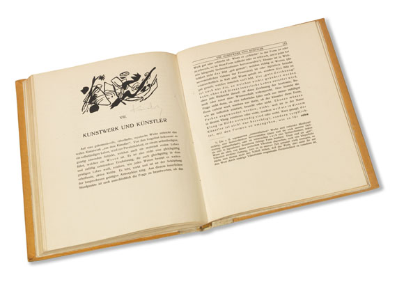 Wassily Kandinsky - Über das Geistige in der Kunst. 3. Aufl. Widmungs-Ex. mit sign. Holzschnitten - Autre image