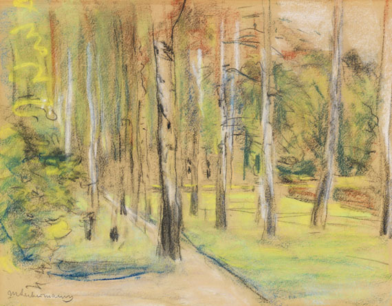 Max Liebermann - Die Birkenallee in Wannsee nach Nordwesten