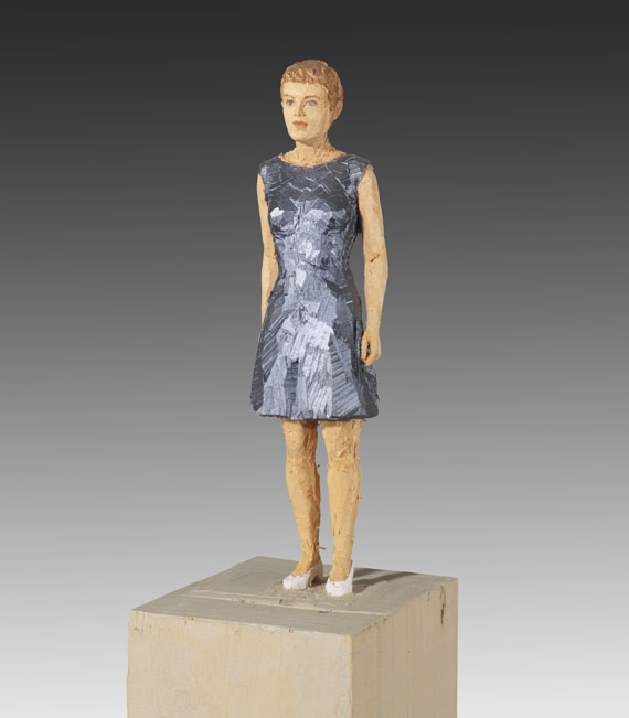 Stephan Balkenhol - Frau mit grauem Kleid - Autre image