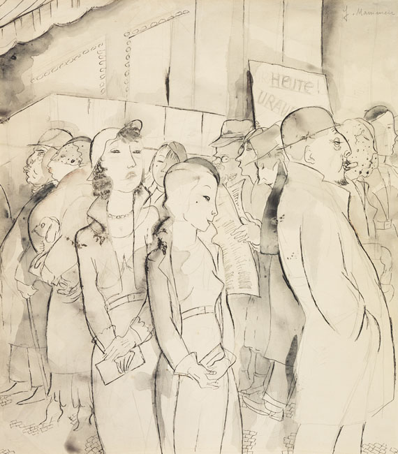 Jeanne Mammen - Vor der Theaterkasse