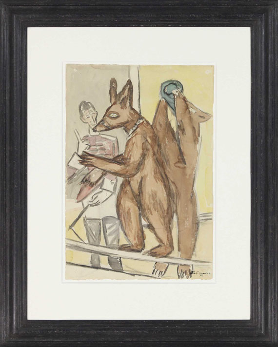 Max Beckmann - Dressierte Bären - Image du cadre