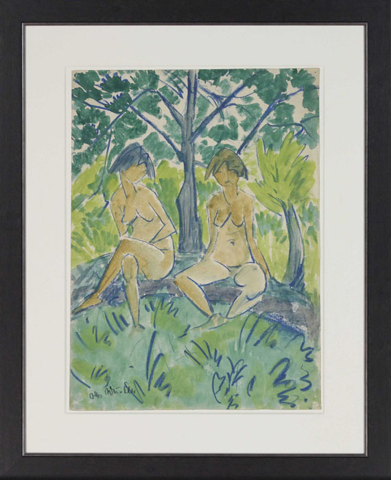 Otto Mueller - Zwei Mädchenakte - Image du cadre