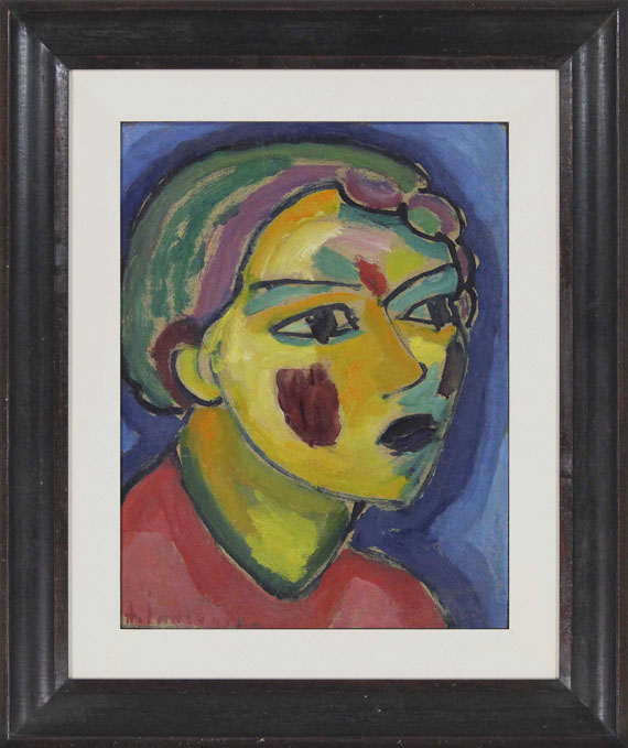 Alexej von Jawlensky - Dichterin (Mystischer Kopf) - Image du cadre