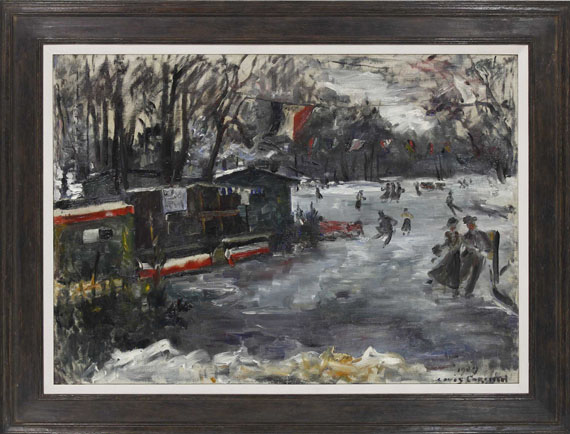 Lovis Corinth - Eisbahn im Berliner Tiergarten - Image du cadre