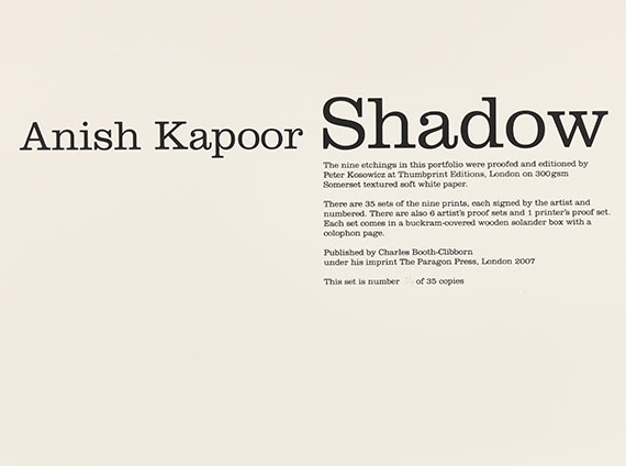 Anish Kapoor - Shadow I - Autre image