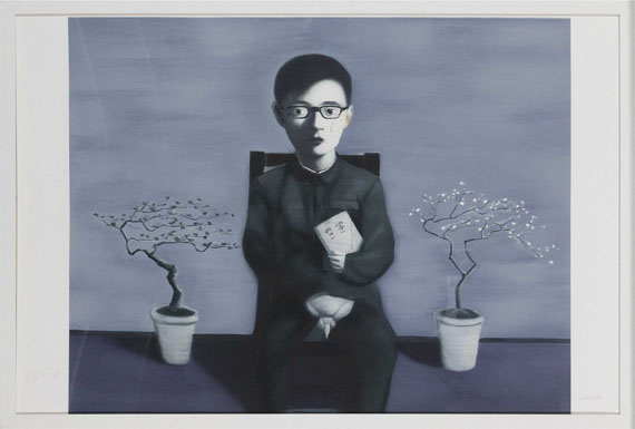 Zhang Xiaogang - Boy and Tree - Planche No. 16 - Image du cadre