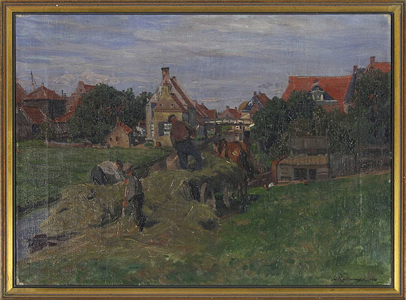 Friedrich Kallmorgen - Heuernte (Holland) - Image du cadre