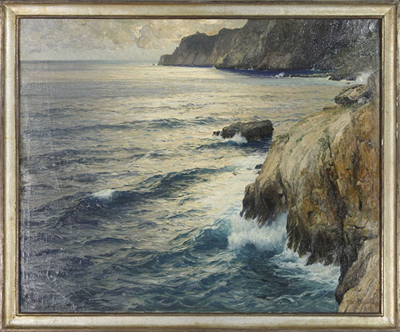 Karl Theodor Boehme - Die Sirenenbucht von Capri - Image du cadre