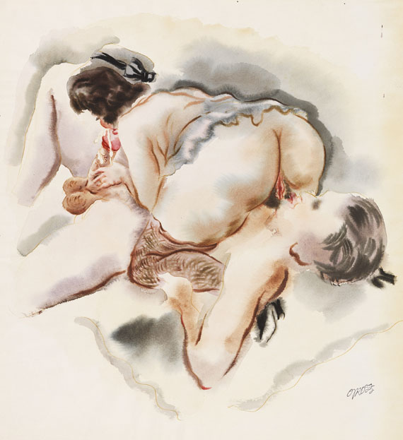 George Grosz - Erotische Szene