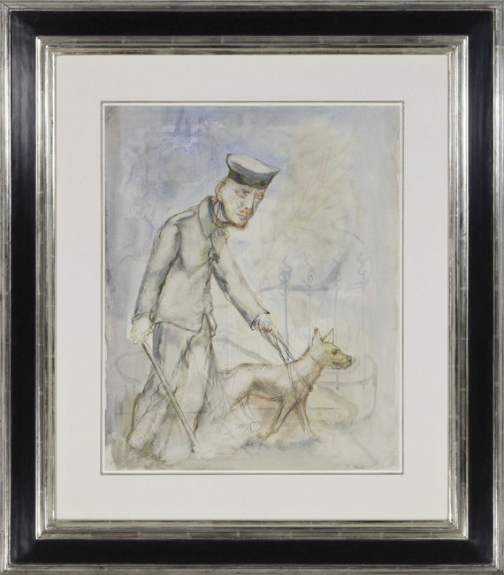 George Grosz - Blinder Krüppel (Cripple) - Image du cadre