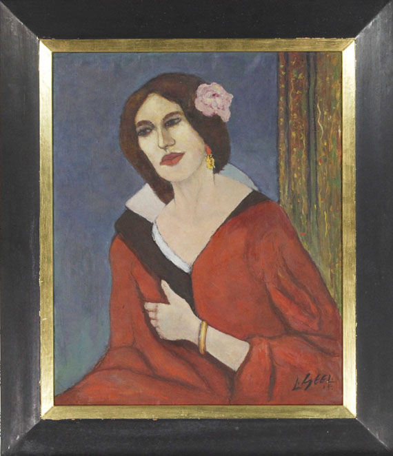 Louis Seel - Donna Lucia (Porträt Raimonde Astrie) - Image du cadre