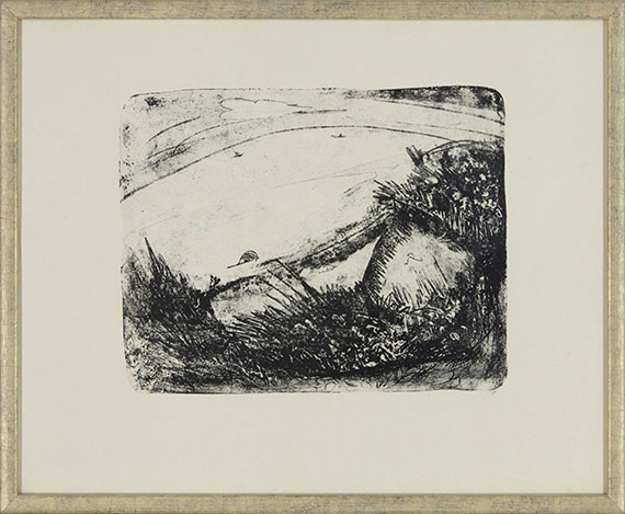 Ernst Ludwig Kirchner - Steilküste und Meer - Fehmarn - Image du cadre