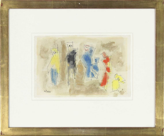 Lyonel Feininger - Untitled (Six Figures) - Image du cadre