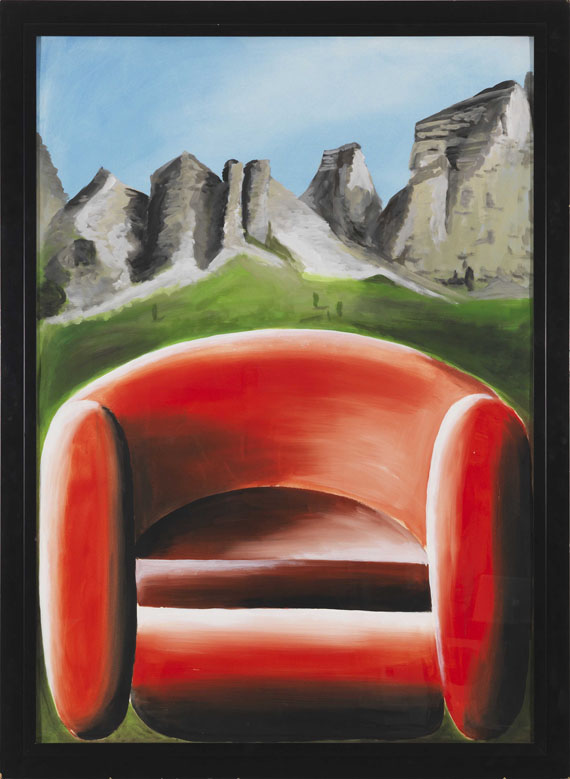 Andreas Schulze - Sessel im Gebirge - Image du cadre