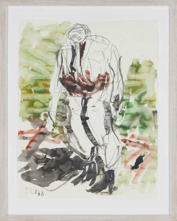 Georg Baselitz - Ein Grüner / A green one (Remix) - Image du cadre