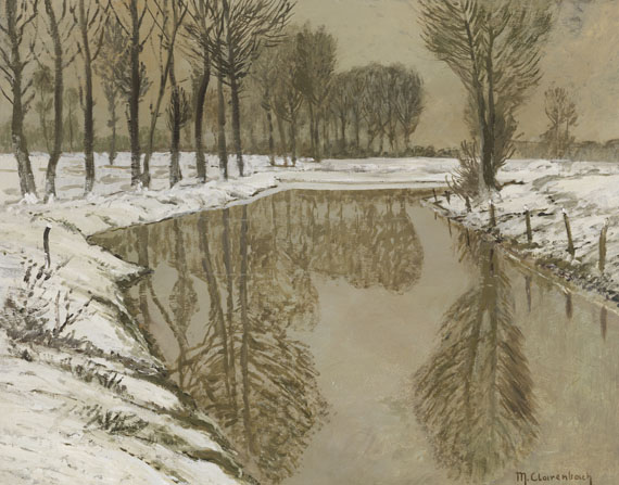 Max Clarenbach - Winter an der Erft