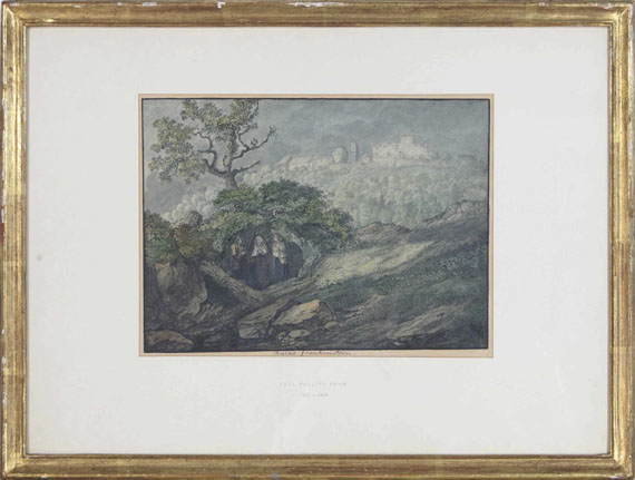 Karl Philipp Fohr - Ruine Frankenstein - Image du cadre