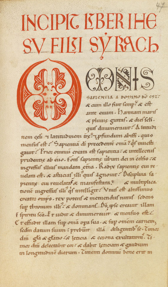  Biblia latina - Biblia latina. Handschrift auf Pergament, 12. Jahrhundert - Autre image