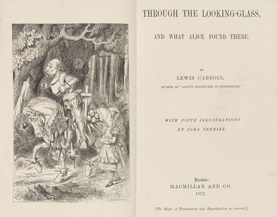 Lewis Carroll - Alice in Wonderland + Through the looking-glass. 2 Werke in 1 Schuber - Autre image