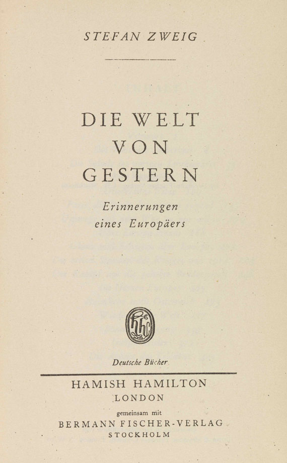Stefan Zweig - 10 Werke