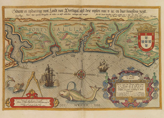 Lucas Janszoon Waghenaer - Speculum nauticum super navigatione maris, 2 Teile in 1 Band - Autre image