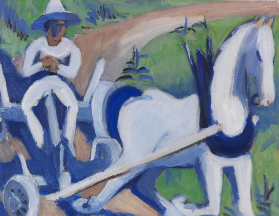 Ernst Ludwig Kirchner - Bauernwagen mit Pferd - Autre image