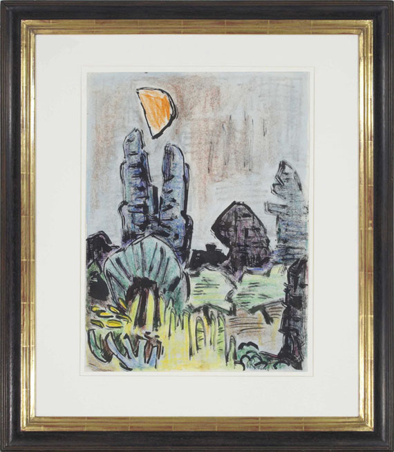Karl Schmidt-Rottluff - Mond zunehmend - Image du cadre