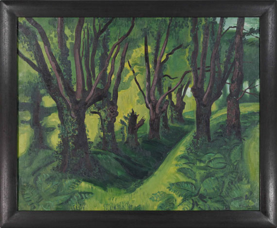 Hermann Max Pechstein - Wald in den Pyrenäen - Image du cadre