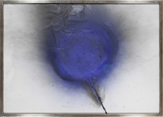 Otto Piene - Blue Rose - Image du cadre