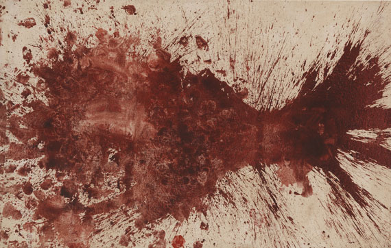 Hermann Nitsch - Ohne Titel (Schüttbild)