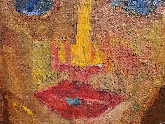 Emil Nolde - Schauspielerin (recto) / Piazza S. Domenico II, Taormina (verso) - Autre image