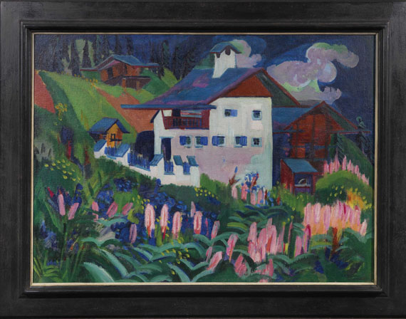 Ernst Ludwig Kirchner - Unser Haus - Image du cadre