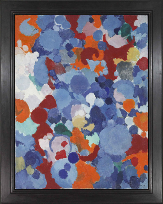 Ernst Wilhelm Nay - Blau bewegt - Image du cadre