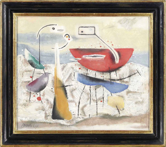 Willi Baumeister - Metaphysische Landschaft - Image du cadre