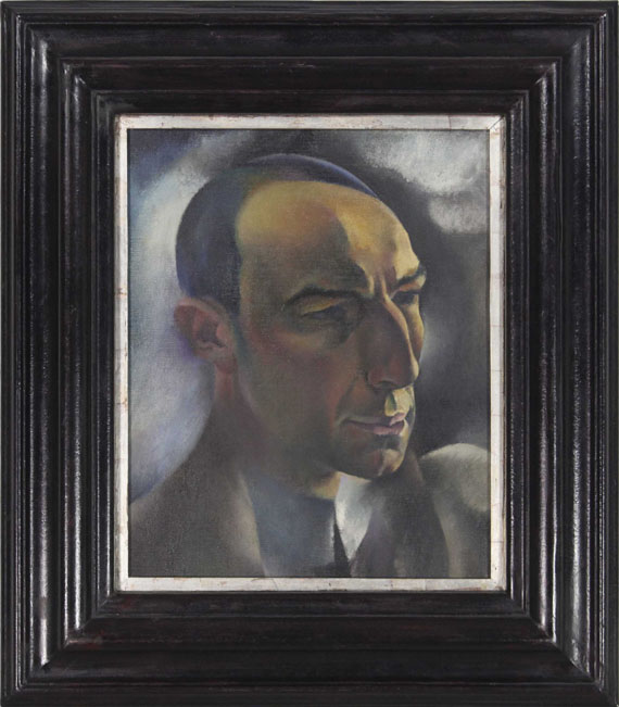 Hanns Bolz - Porträt des Kunsthändlers Alfred Flechtheim - Image du cadre