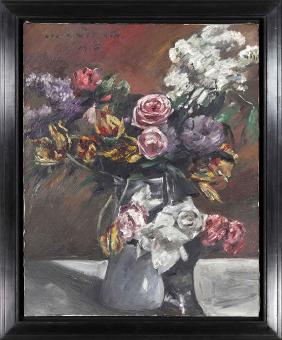 Lovis Corinth - Rosen, Tulpen und Flieder - Image du cadre