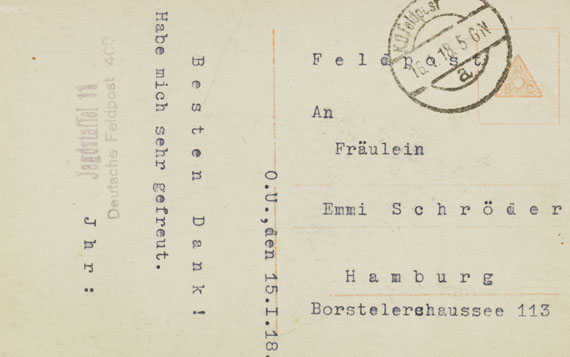 Manfred Freiherr von Richthofen - Porträtpostkarte mit Unterschrift - Autre image