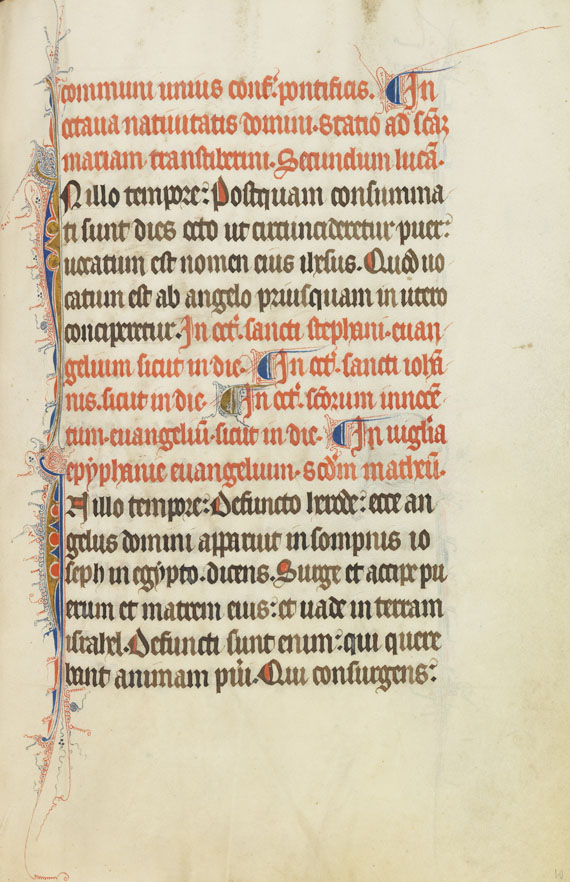  Manuskripte - Lektionar. Pergamenthandschrift, Frankreich um 1325-50 - Autre image